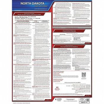 JJ KELLER Labor Law Poster State Labor Law ND, 29EA67