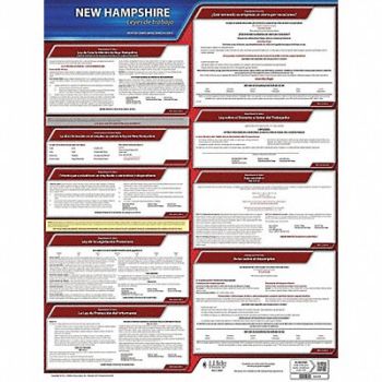 JJ KELLER Labor Law Poster State Labor Law NH, 29EA69