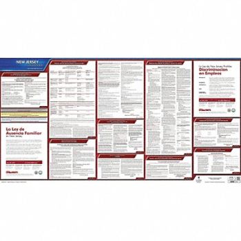 JJ KELLER Labor Law Poster State Labor Law NJ, 29EA70
