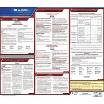 JJ KELLER Labor Law Poster State Labor Law NY, 29EA73