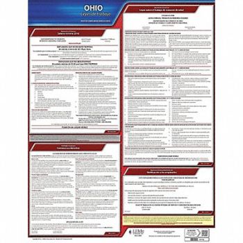 JJ KELLER Labor Law Poster State Labor Law OH, 29EA74