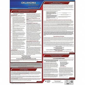 JJ KELLER Labor Law Poster State Labor Law OK, 29EA75