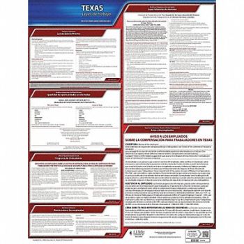 JJ KELLER Labor Law Poster State Labor Law TX, 29EA83