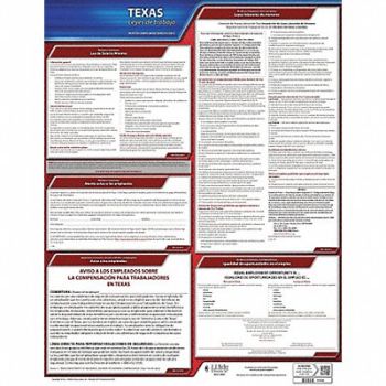 JJ KELLER Labor Law Poster State Labor Law TX, 29EA84