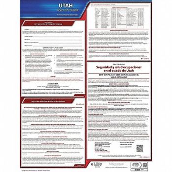 JJ KELLER Labor Law Poster State Labor Law UT, 29EA85