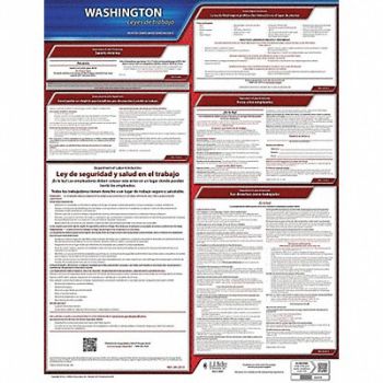 JJ KELLER Labor Law Poster State Labor Law WA, 29EA88