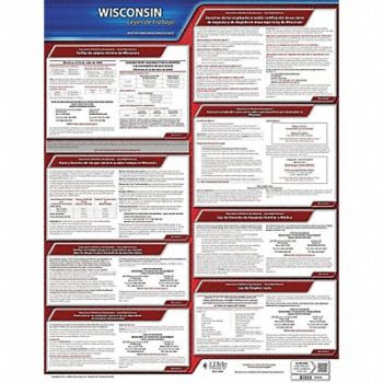 JJ KELLER Labor Law Poster State Labor Law WI, 29EA89