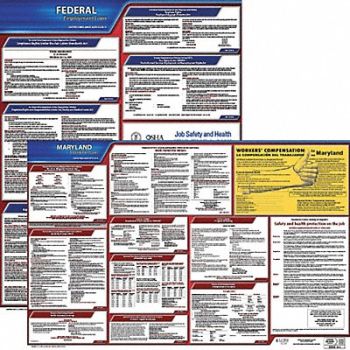 JJ KELLER Labor Law Poster Kit MD English 27 in W, 29EC13
