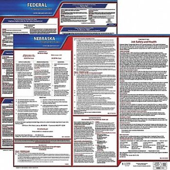 JJ KELLER Labor Law Poster Kit NE English 27 in W, 29EC22