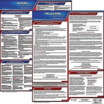 JJ KELLER LaborLaw Poster Fed/STA OK ENG 20inH 1yr, 36EU97