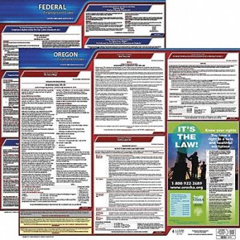 JJ KELLER LaborLaw Poster Fed/STA OR ENG 20inH 1yr, 36EU98