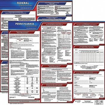 JJ KELLER Labor Law Poster Kit PA English 27 in W, 29EC31