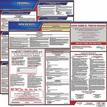JJ KELLER Labor Law Poster Fed/STA NM SP 20inH 3yr, 36EW54