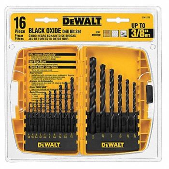 DEWALT Jobber Length Drill Set 16pc HSS, 29EG21