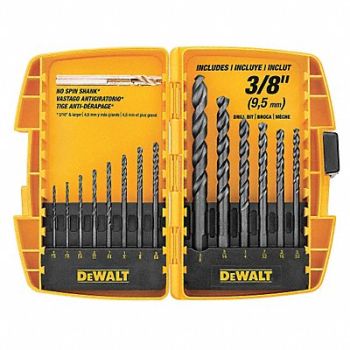 DEWALT Jobber Length Drill Set 14pc HSS, 29EG23