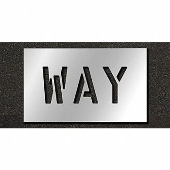 RAE Pavement Stencil Way 6 in, 29EK56
