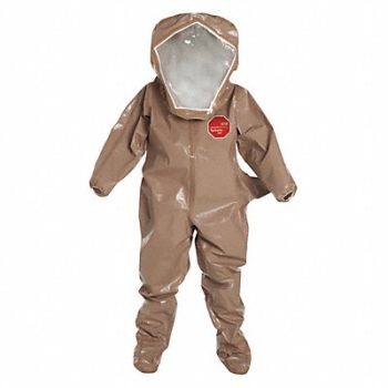 DUPONT Encapsulated Suit Lvl B Rear Entry L PK6, 29ET48