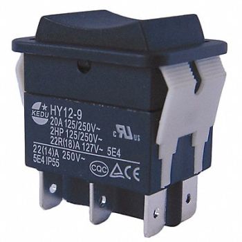 POWER FIRST Rocker Switch DPDT 6 Connections, 29FG31