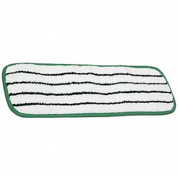 ABILITY ONE Flat Mop Head Green Microfiber PK10, 29JT68
