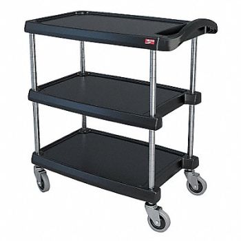 METRO Utility Cart 400 lb Load Cap. 3 Shelves, 29JU28