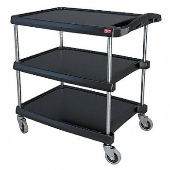 METRO Utility Cart 400 lb Load Cap. 3 Shelves, 29JU34
