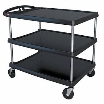 METRO Utility Cart 500 lb Load Cap. 3 Shelves, 29JU40