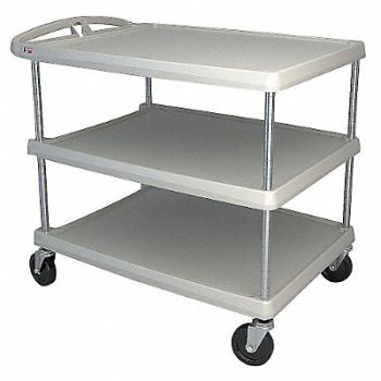 METRO Utility Cart 500 lb Load Cap. 3 Shelves, 29JU42