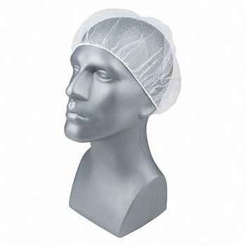 CONDOR H8271 Hairnet White 21 in dia PK100, 29JW43