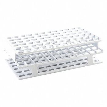 HEATHROW SCIENTIFIC Test Tube Rack Slots 72x13mm White PK8, 29PD26