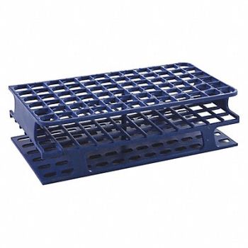 HEATHROW SCIENTIFIC Test Tube Rack Slots 72x13mm Blue PK8, 29PD27