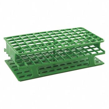 HEATHROW SCIENTIFIC Test Tube Rack Slots 72x13mm Green PK8, 29PD28