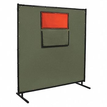 STEINER Welding Screen 6 ft H 8 ft W Green, 29PF20