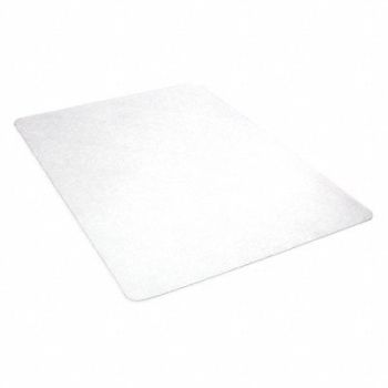 GRAINGER APPROVED Chair Mat Rectangular 46 x 60 In., 29PL74