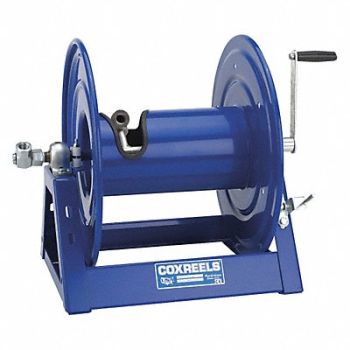COXREELS Hand Crank Hose Reel 100 ft 1/2 ID Blue, 29PR99