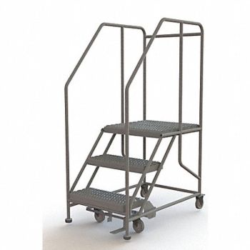TRI-ARC Rolling Work Platform Steel 3 Steps, 29RJ61