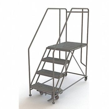 TRI-ARC Rolling Work Platform Steel 4 Steps, 29RJ66