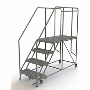 TRI-ARC Rolling Work Platform Steel 4 Steps, 29RJ70