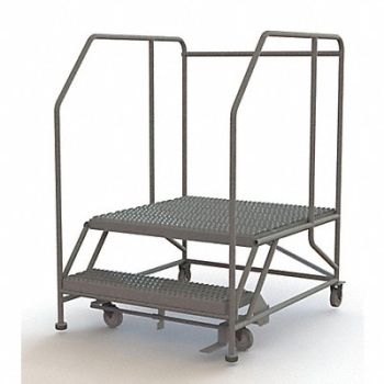 TRI-ARC Rolling Work Platform Steel 2 Steps, 29RJ72