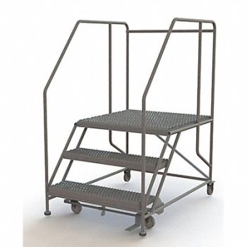 TRI-ARC Rolling Work Platform Steel 3 Steps, 29RJ73