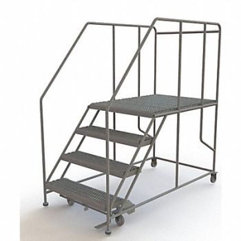 TRI-ARC Rolling Work Platform Steel 4 Steps, 29RJ78