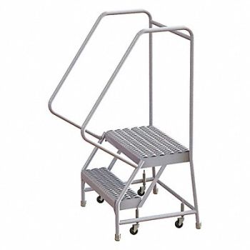 TRI-ARC Rolling Ladder 2 Steps Serrated Tread, 29RJ86