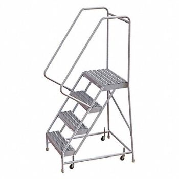 TRI-ARC Rolling Ladder 4 Steps Serrated Tread, 29RJ88