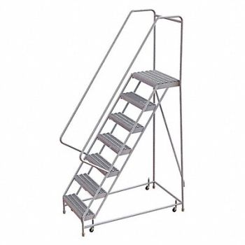 TRI-ARC Rolling Ladder 7 Steps Serrated Tread, 29RJ91