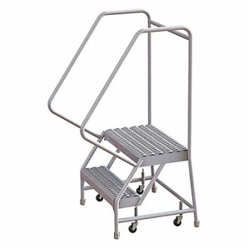 TRI-ARC Rolling Ladder 2 Steps Serrated Tread, 29RJ92