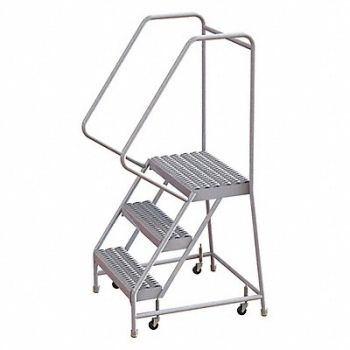 TRI-ARC Rolling Ladder 3 Steps Serrated Tread, 29RJ93