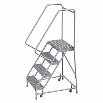 TRI-ARC Rolling Ladder 4 Steps Serrated Tread, 29RJ94