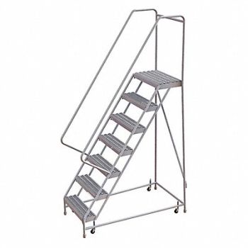 TRI-ARC Rolling Ladder 7 Steps Serrated Tread, 29RJ97