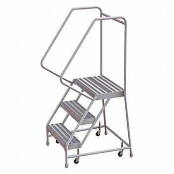 TRI-ARC Rolling Ladder 3 Steps Serrated Tread, 29RK07