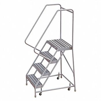 TRI-ARC Rolling Ladder 4 Steps Serrated Tread, 29RK08
