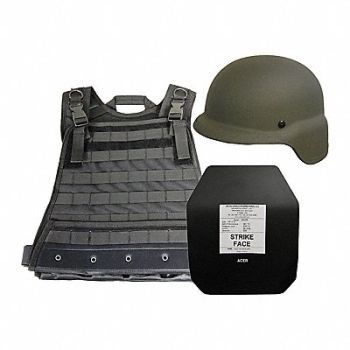 UNITED SHIELD Active Shooter Kit Level III XL OD Gr, 29RM73